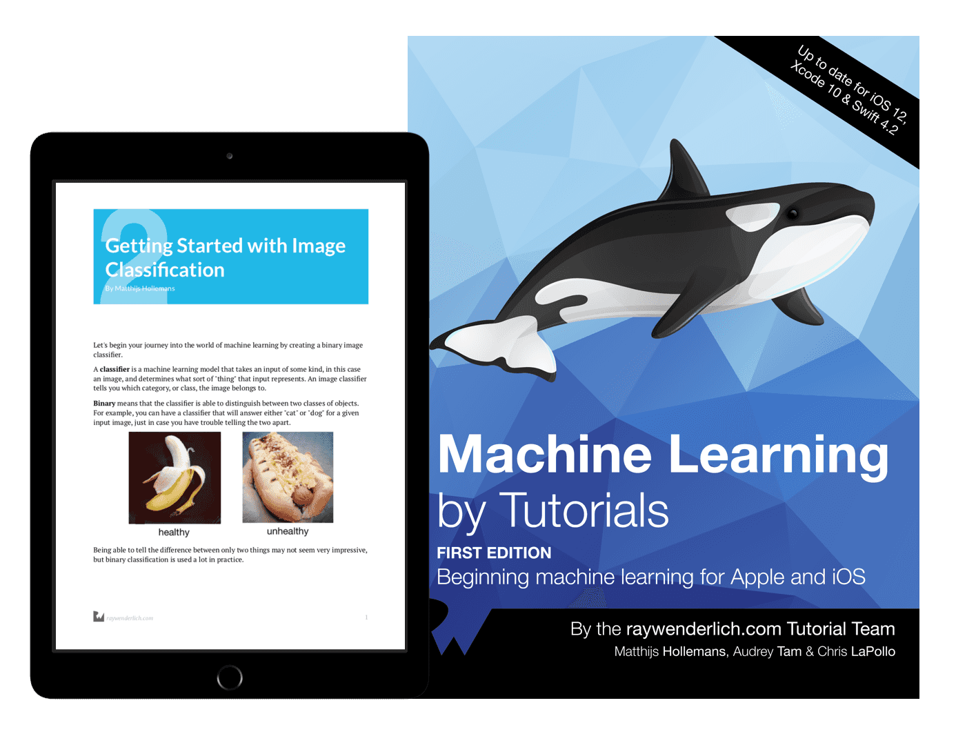 Machine Learning by Tutorials book cover